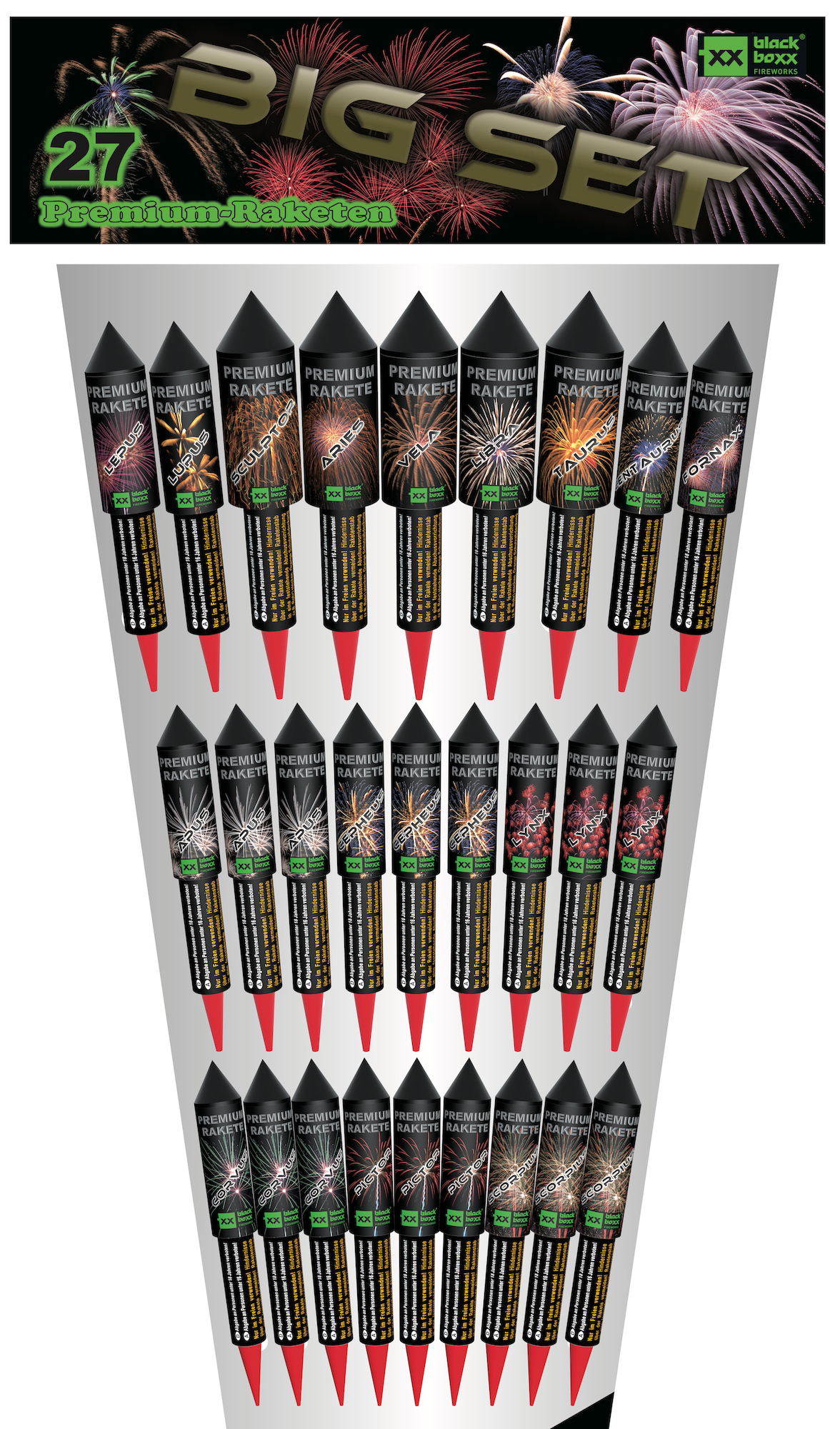 Big Set Raketensortiment